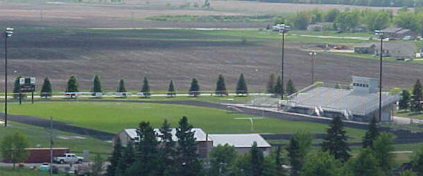 View of AB Campbell Stadium from atop Milbank Insurance Building on 5-21-10