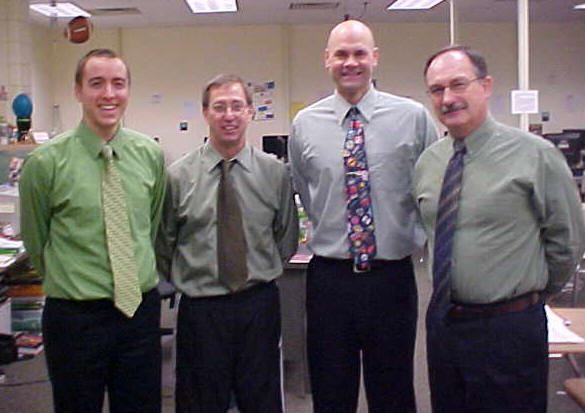 February 11 turned into GREEN SHIRT DAY--not premeditated!