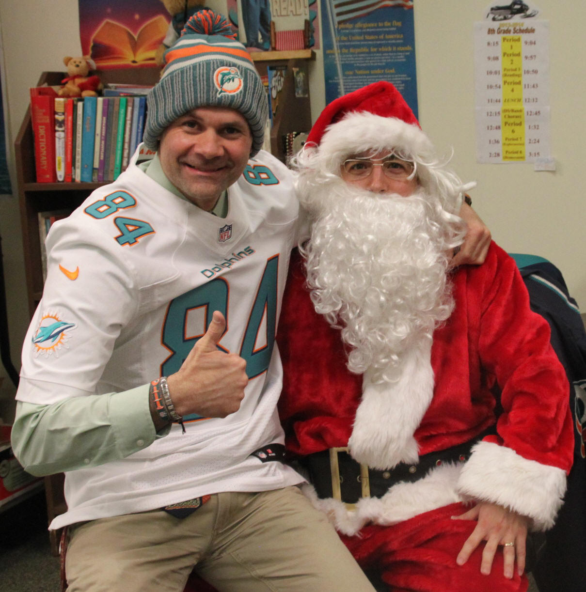 I got to tell Santa how great the Dolphins are in 2013!