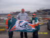 Brady, The Dolphin Lover, & Alex Cantine in front of Arrowhead Stadium the day before the BIG WIN!