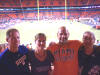 Though disappointed after a tough loss, being with friends is the best thing about being at a Dolphins game!