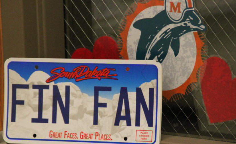FIN FAN personalized license plate